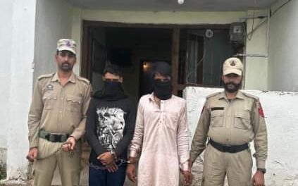 Two OGWs arrested for supporting Terrorists activities in Kathua:- Police