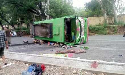 Mini bus overturns in Jammu, 30 injured