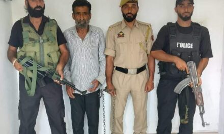 Police booked notorious drug smuggler under PIT NDPS Act in Baramulla; Lodged in Central Jail Kot Bilwal Jammu