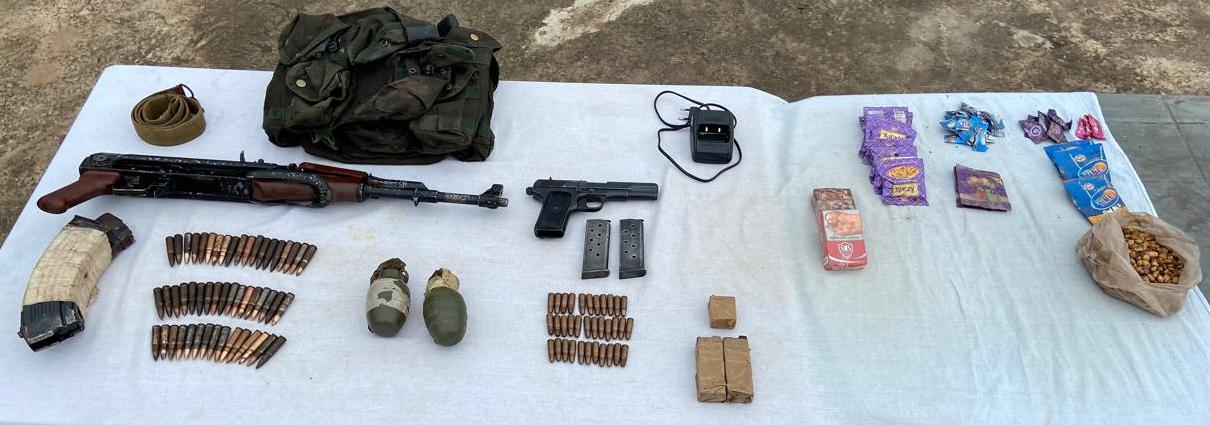 Militant hideout unearthed in Rajouri; arms consignment, explosives seized