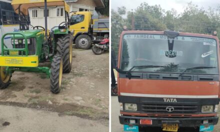 Ganderbal Police alongwith Geology Mining Department Seized 57 Vehicles, 10 FIR’s registered from last 2 months for Illegal Mining