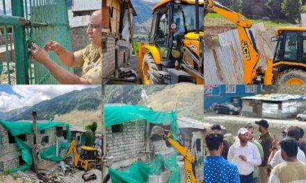 Massive Demolition Drive Conducted in Sonamarg by Development Authority