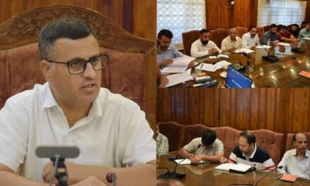 Deputy Commissioner Bandipora chairs meeting to discuss strategies for Declaration of Drug-Free District, Panchayats, and ULBs.