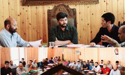 DC Ganderbal reviews status of Assessment of Losses in Cloud Burst incident at Kaw-Cherwan