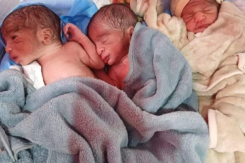 Woman delivers healthy Triplets at Tangmarg SDH in North Kashmir