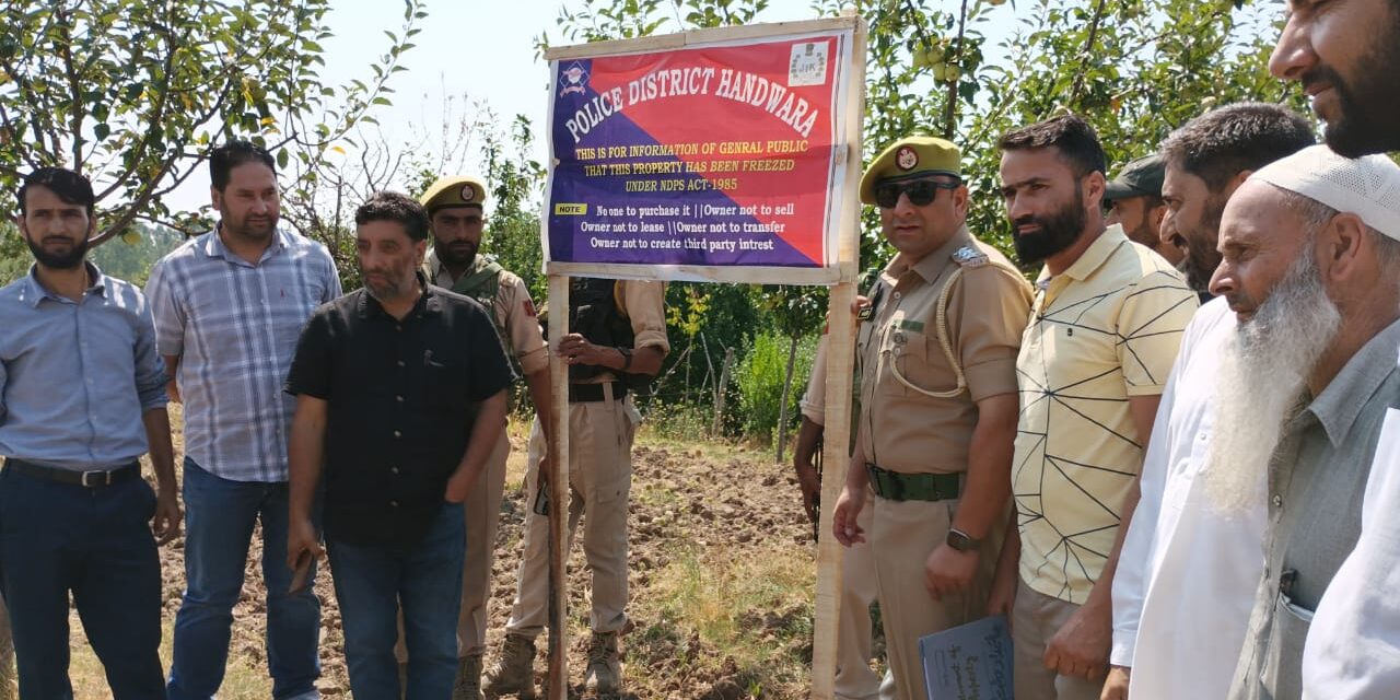 Police attaches property of notorious drug peddler in Handwara