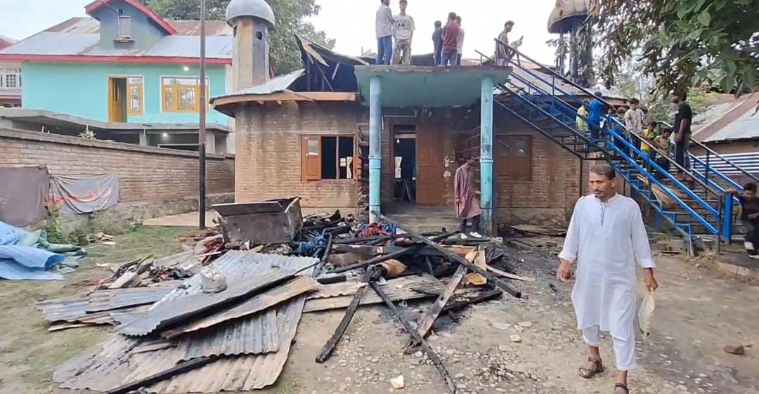 Imambara Reduced to Ashes in Devastating Blaze in Budgam’s Hanjuk Village