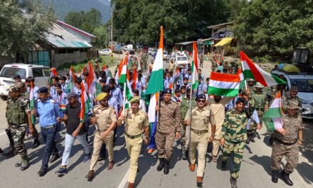 Police organises Tiranga Rallies in Ganderbal, Budgam, Sopore