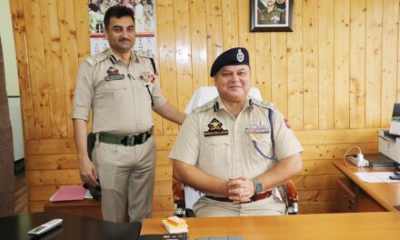 Mubassir Latifi, IPS assumes charge as I/C DIG (Pers) at PHQ