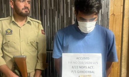 Notorious Drug peddler arrested in Ganderbal:Police