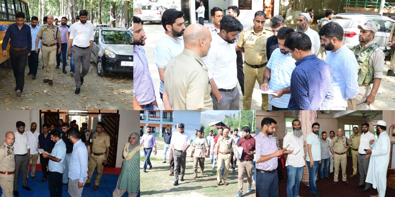 Assembly Elections- 2024:DEO Ganderbal inspects Polling stations, DCRC & District Control Room