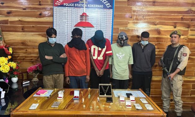 Multiple theft cases cracked in Anantnag, 5 arrested; Stolen property recovered: Police