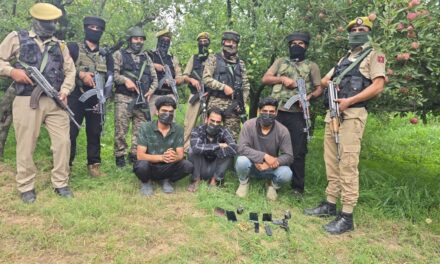 Police foil militants plot, arrest 3 associates in Anantnag