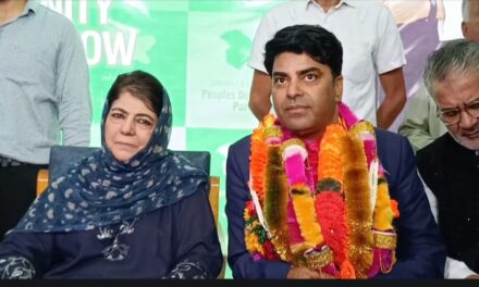 Sr Journalist Syed Tajamul joins PDP;Mehbooba Mufti appoints him as party’s chief spokesman