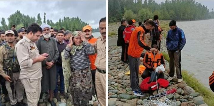 Successful Rescue Operation: Anantnag Police Save Stranded Nomads at Lidder Nala