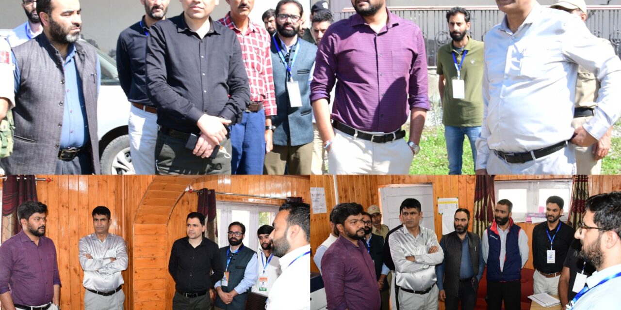 Assembly Elections-2024: DEO Ganderbal inspects RO Office Kangan-AC, reviews arrangements at DCRC