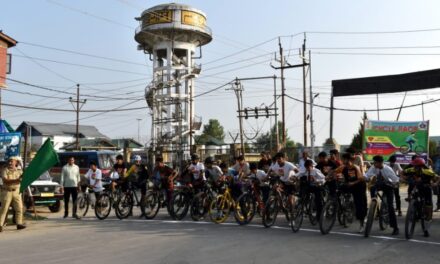 Police organises Cycle Race in Budgam