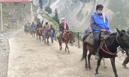 Amarnath Yatra inches closer to conclusion as Chhari Mubarak journey to holy cave begins;Pilgrimage to conclude on Aug 19; 5.10 lakh visit cave shrine so far