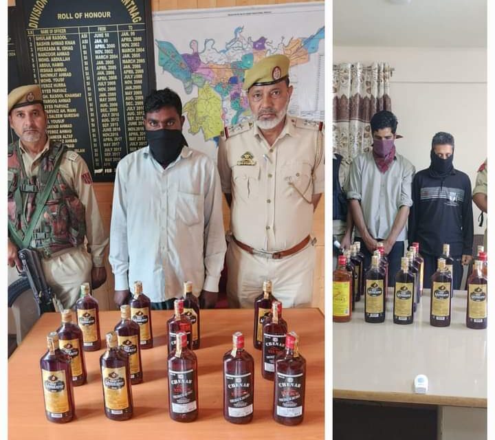 Anantnag Police Intensifies Crackdown on Illicit Liquor Trade