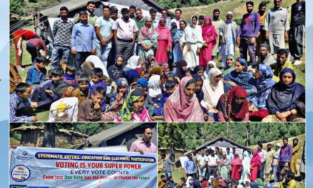 Assembly Elections-2024:Voter awareness program under SVEEP held at Nomadic pastures of Chaturgul Ganderbal