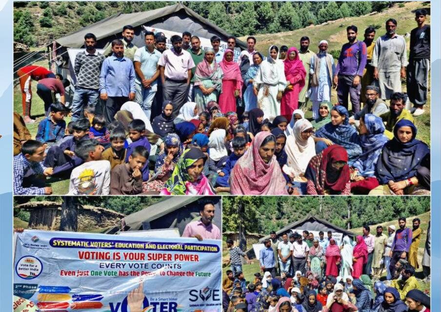 Assembly Elections-2024:Voter awareness program under SVEEP held at Nomadic pastures of Chaturgul Ganderbal