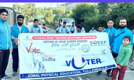 Assembly Elections-2024 SVEEP: YSS Ganderbal organizes Cycle Race in Zone Tullamulla to promote Voter awareness