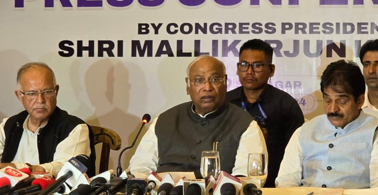 BJP is stunned to see the alliance of Congress and NC: Mallikarjun Kharge