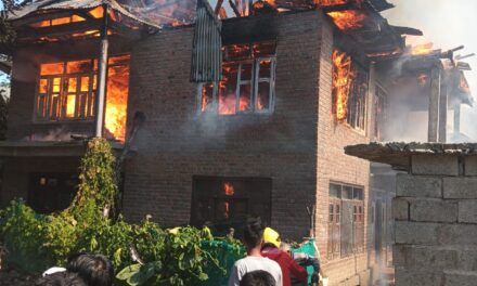 Fire Erupts in Two Residential Houses in Kulgam village