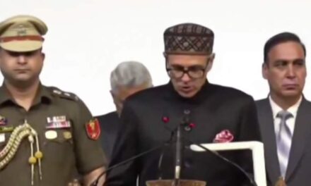 Omar dons the ‘Crown of Thorns’, sworn in as first CM of J&K UT