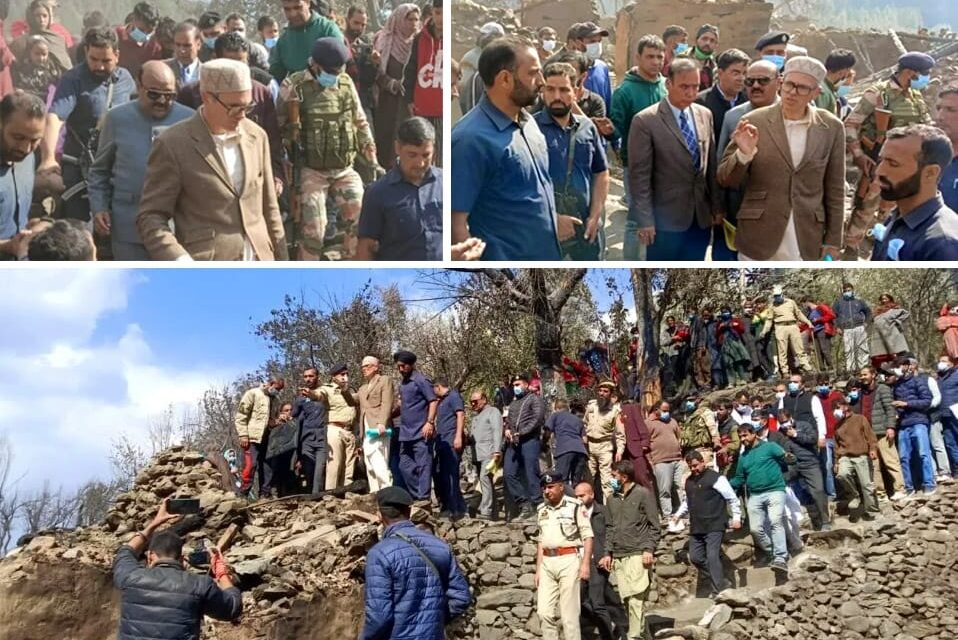 Omar Abdullah reaches out to fire victims in Kishtwar, pledges more relief