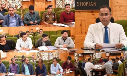 DC Shopian reviews Winter preparedness, sought deptt wise Action Plans & their meticulous execution