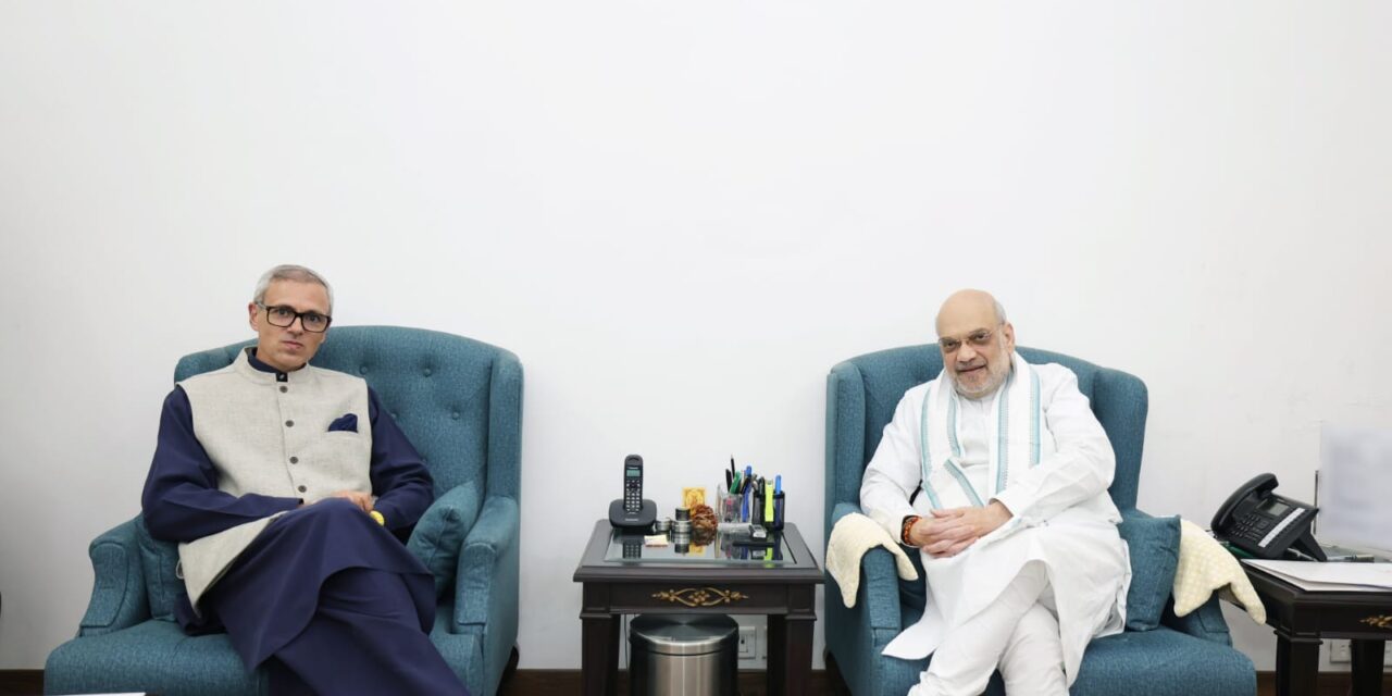 J-K CM Omar Abdullah meets Union Home Minister Amit Shah, discusses statehood issue