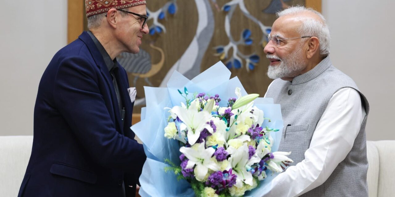 CM Omar Abdullah meets PM Narendra Modi in Delhi