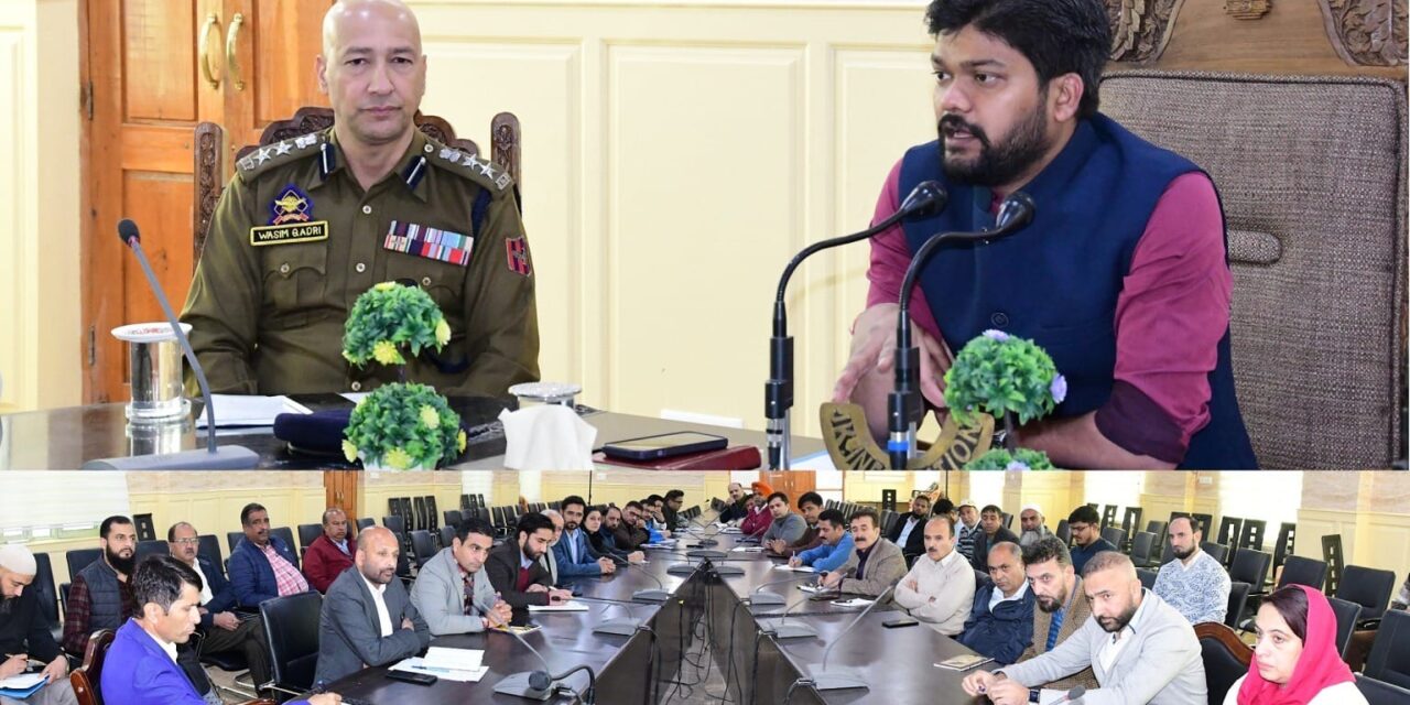 DC Ganderbal reviews Security Scenario in District