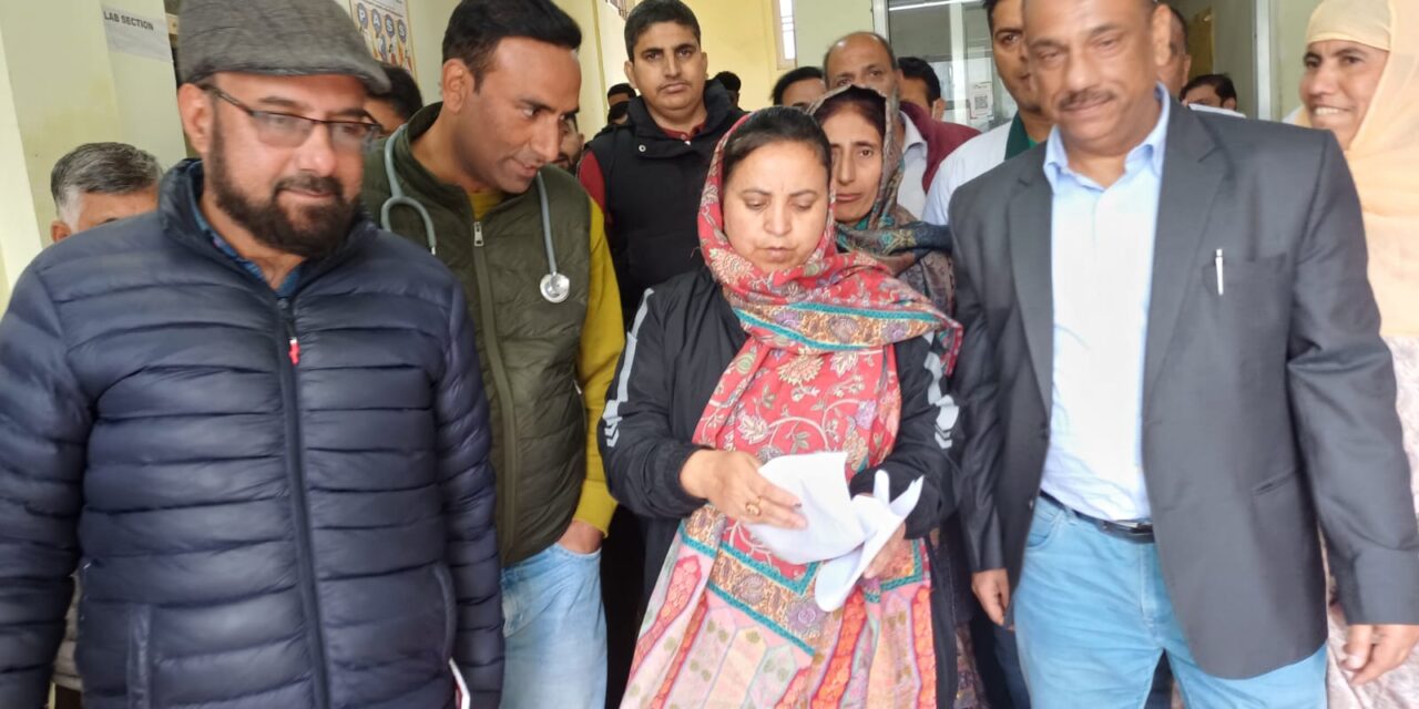 Sakeena Masood visits Gurez, reviews developmental scenario