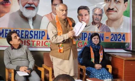 BJP Launches Membership Drive Across Jammu and Kashmir.