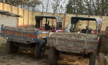 Illegal extraction & transportation of minerals: Police seized 02 Tractors, arrests their drivers in Kulgam