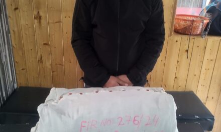 Ganderbal Police arrested notorious drug peddler