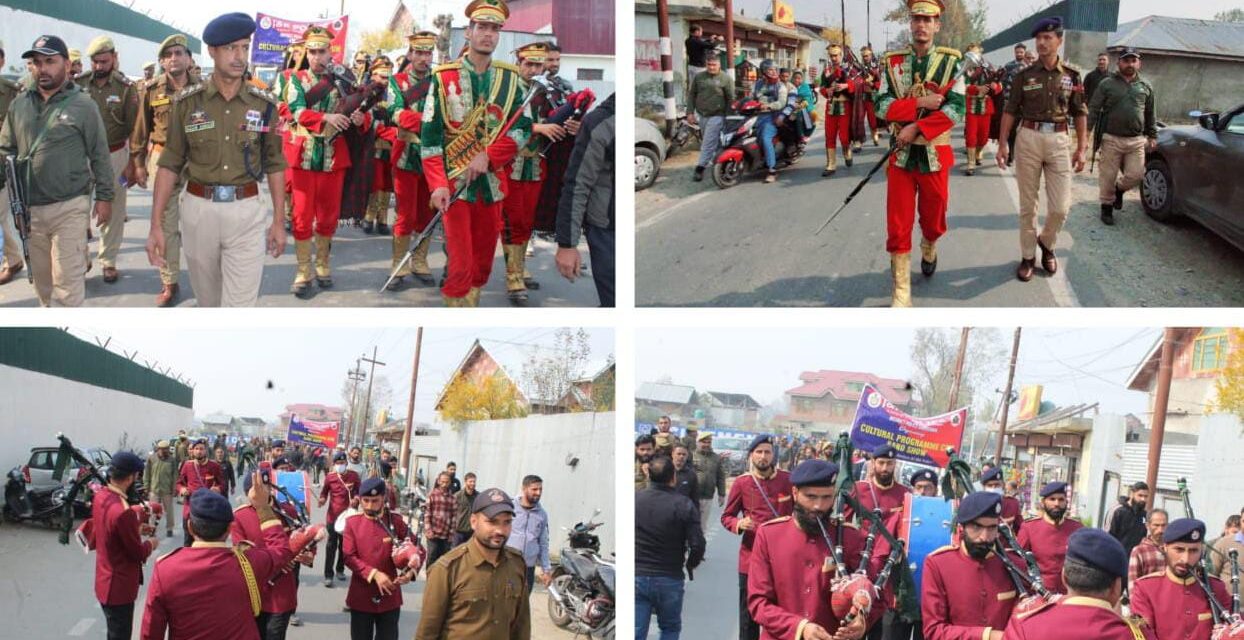 Ganderbal Police organised cultural programmes and band show at DPL Ganderbal.