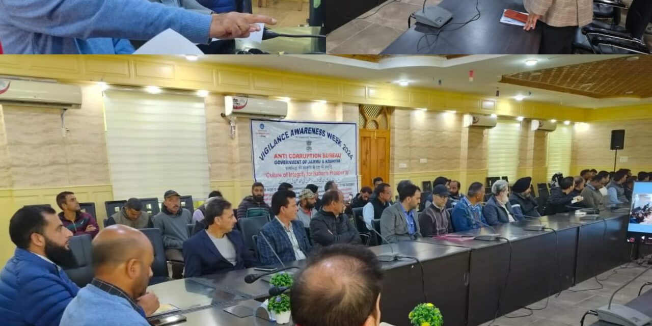 Vigilance Awareness Week celebrations commences at Ganderbal