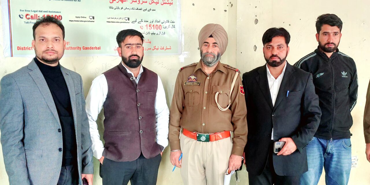 Secretary, District Legal Services Authority, Ganderbal, Conducts Surprise Visit to Subsidiary Jail Dignibal Ganderbal