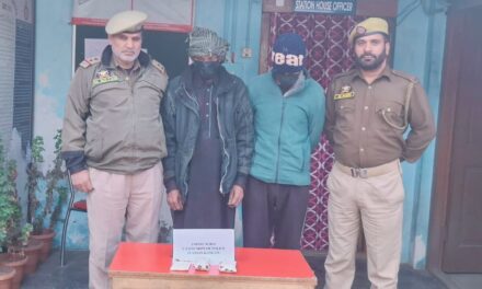 Police arrests 2 notorious drug peddlers in Ganderbal, contraband substances recovered