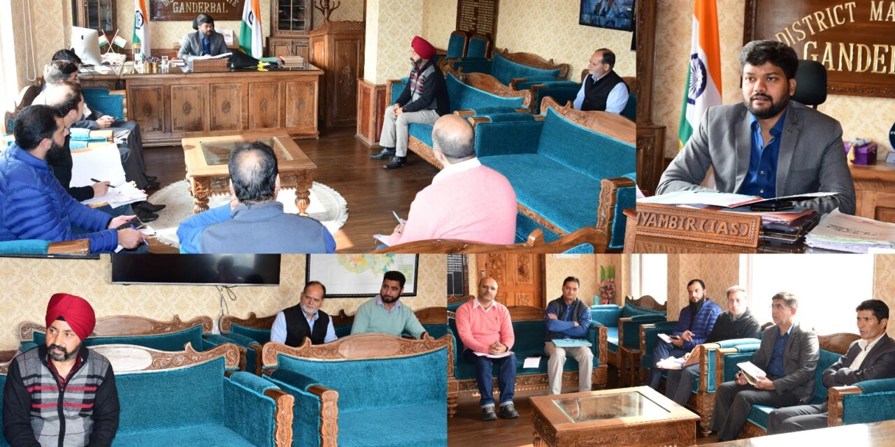 DC Ganderbal reviews implementation of PM Surya Ghar Muft Bijli Yojana