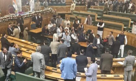 House adjourned for 15 minutes as legislators from Kashmir clash with BJP MLAs