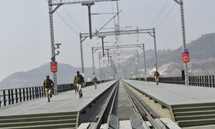 Security forces conduct mock drill at world’s highest ‘Chenab Rail Bridge’ in Reasi