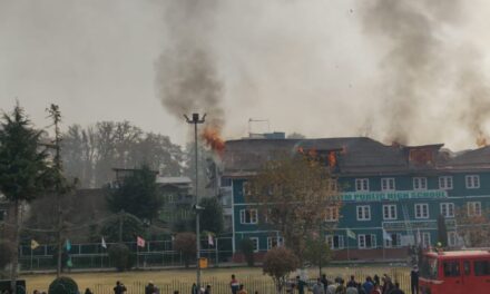 Fire breaks out in school in Srinagar’s Rajbagh