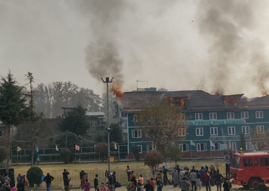 Fire breaks out in school in Srinagar’s Rajbagh