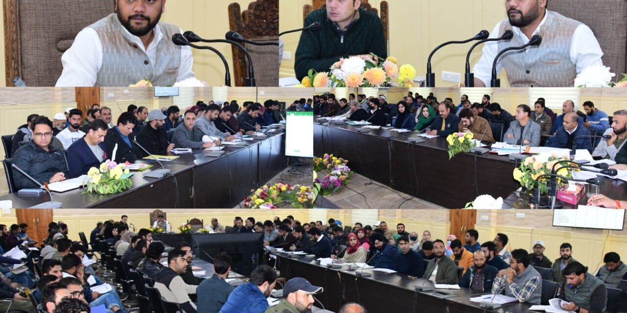 DC Ganderbal reviews progress under CAPEX Budget 2024-25