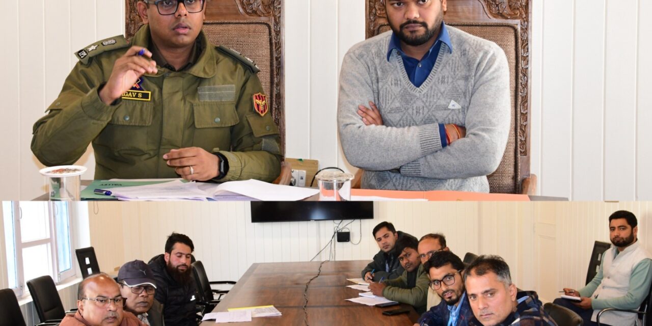 DC Ganderbal reviews security measures of key projects