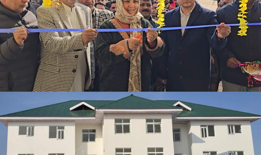 Sakeena Masood inaugurates Rs 3.66 cr Composite School Building at Chandilora; reviews winter preparedness